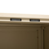 Outdoor cabinet Ironia height 180 cm galvanized steel clay