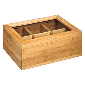 Bambou 6-compartment tea box