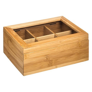 Bambou 6-compartment tea box