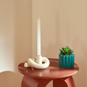 Sfeșnic Atmosphera Flow, Ceramică, Asortate, 8 cm