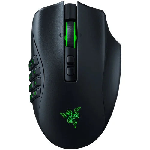 Mouse de gaming Razer Naga Pro, wireless, iluminat din spate, negru