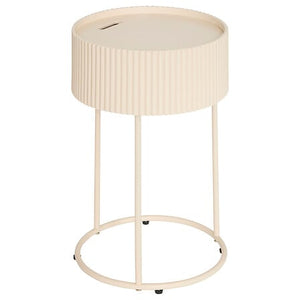 Masă de cafea cu spațiu de depozitare Juna, bej, MDF, 33 cm