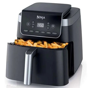 Friteuză cu aer cald Ninja Max Pro AF180EU, Capacitate 1,2 kg, 2000 W, Interval de temperatură 40 - 240 °C, Oprire automată, Temperatură reglabilă, 6 programe, Negru