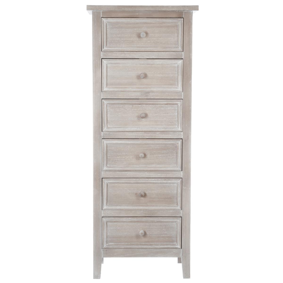 Comodă Atmosphera Charm, 6 sertare, MDF, 45x35x113 cm