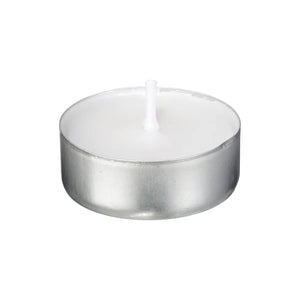 Set de lumânări tip pastilă neparfumate Atmosphera Many, 50 bucăți, alb