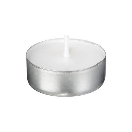 Set de lumânări tip pastilă neparfumate Atmosphera Many, 50 bucăți, alb