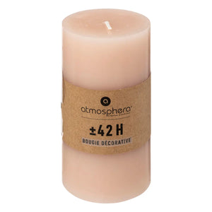 Lumânare neparfumată Atmosphera Hugo, Rotundă, 7x13 cm