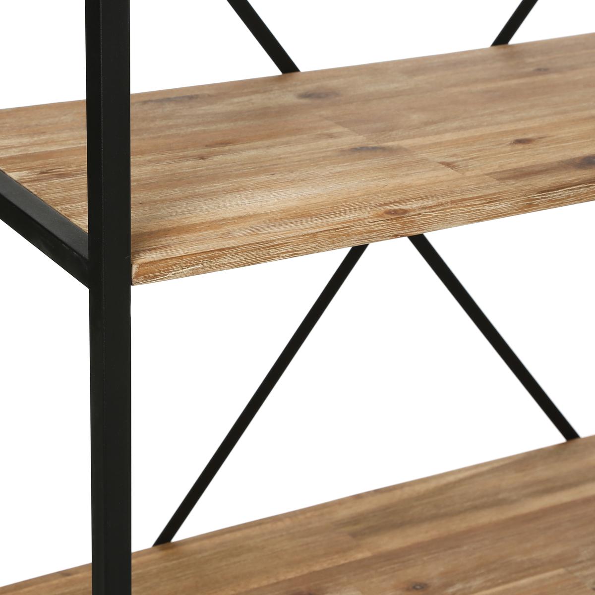 Raft Atmosphera Edena, 4 rânduri, 90x141 cm, salcâm