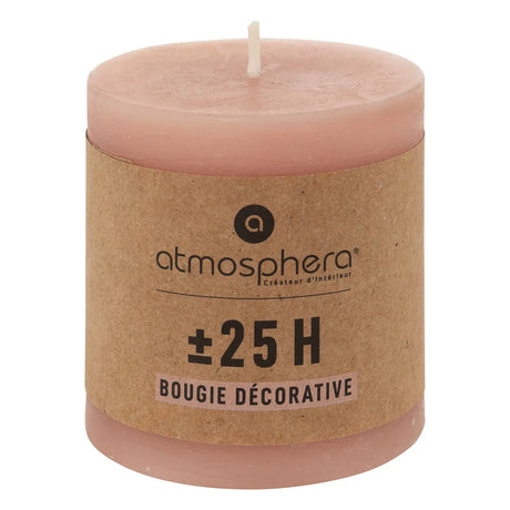 Lumânare neparfumată Atmosphera Olia, Rotundă, 6,7x7 cm