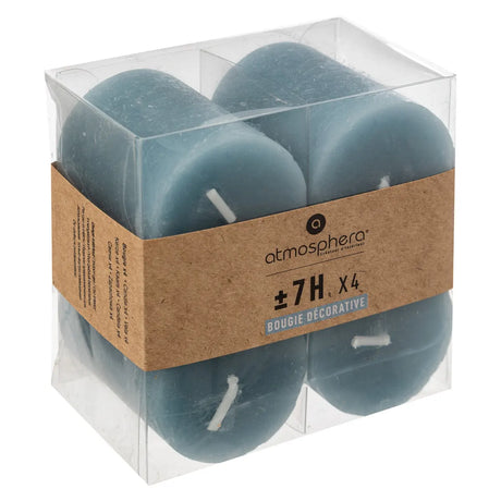 Lumânări neparfumate Atmosphera Olia, 4,5 cm, 4 buc.