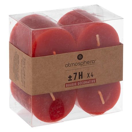 Lumânări neparfumate Atmosphera Olia, 4,5 cm, 4 buc.