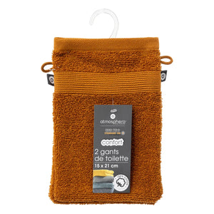Set mănuși de baie Atmosphera, bumbac, 15x21 cm, 2 buc.