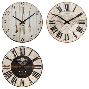 Ceas de perete Atmosphera Boris, Ø28 cm, MDF, Asortat