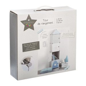 Dulap de depozitare pentru copii Atmosphera Tower, 4 compartimente, 34x140x32 cm