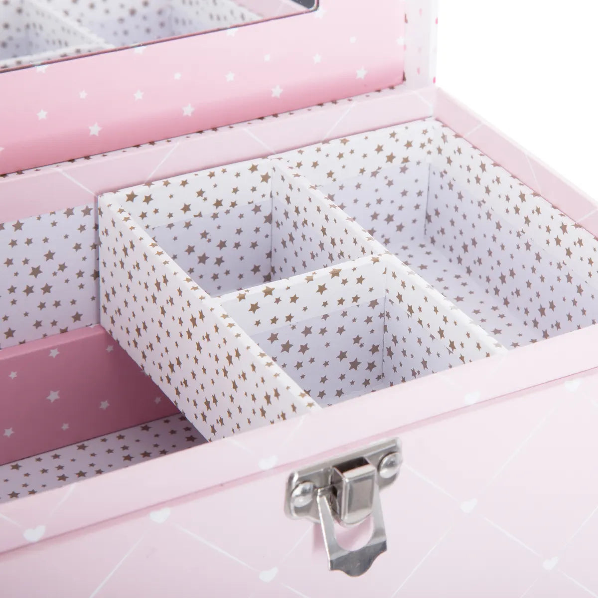 Cutie de bijuterii Demoiselle cu hârtie oglindă, lungime 20 cm