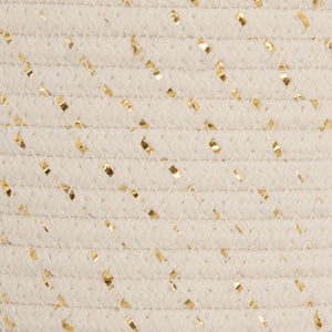 Set de coșuri pentru copii Atmosphera Lurex, Alb, 2 buc