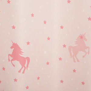 Perdea opacă luminoasă pentru copii Atmosphera Unicorn Glow, 140x250, roz