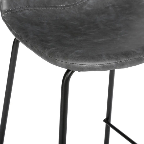 Scaun de bar Valdi, aspect piele