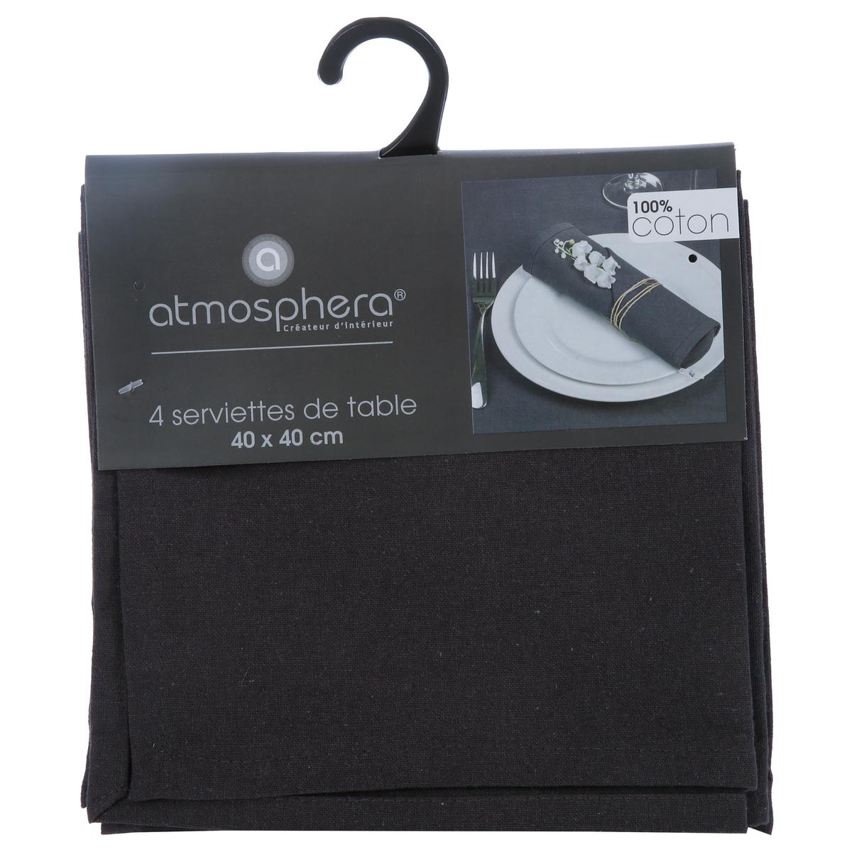 Set de prosoape Atmosphera, 40x40 cm, bumbac, 4 buc.