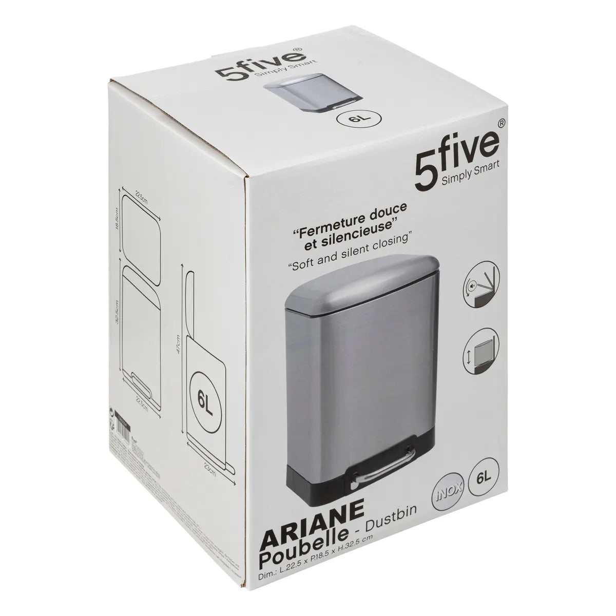 Coș 5five Ariane, Metal, 6 L