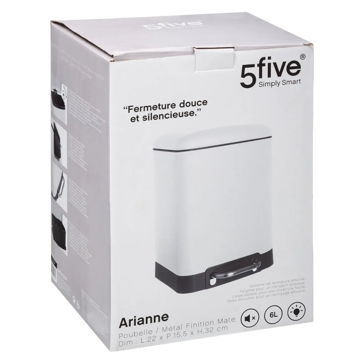 Coș 5five Ariane, Metal, 6 L