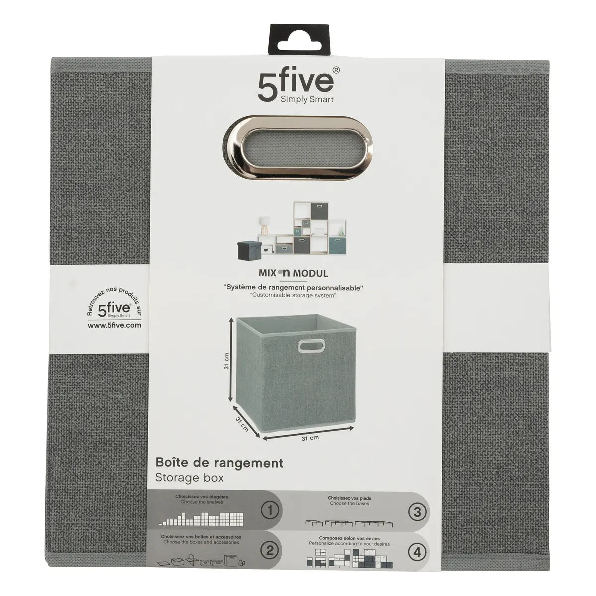 Cutie de depozitare 5five Mix &amp; Modul, Melange, 31x31 cm