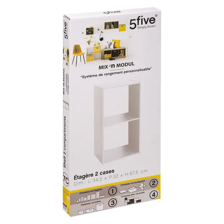 Рафт 5five Mix'n Modul, 2 отделения, MDF, 35x32x68 cm