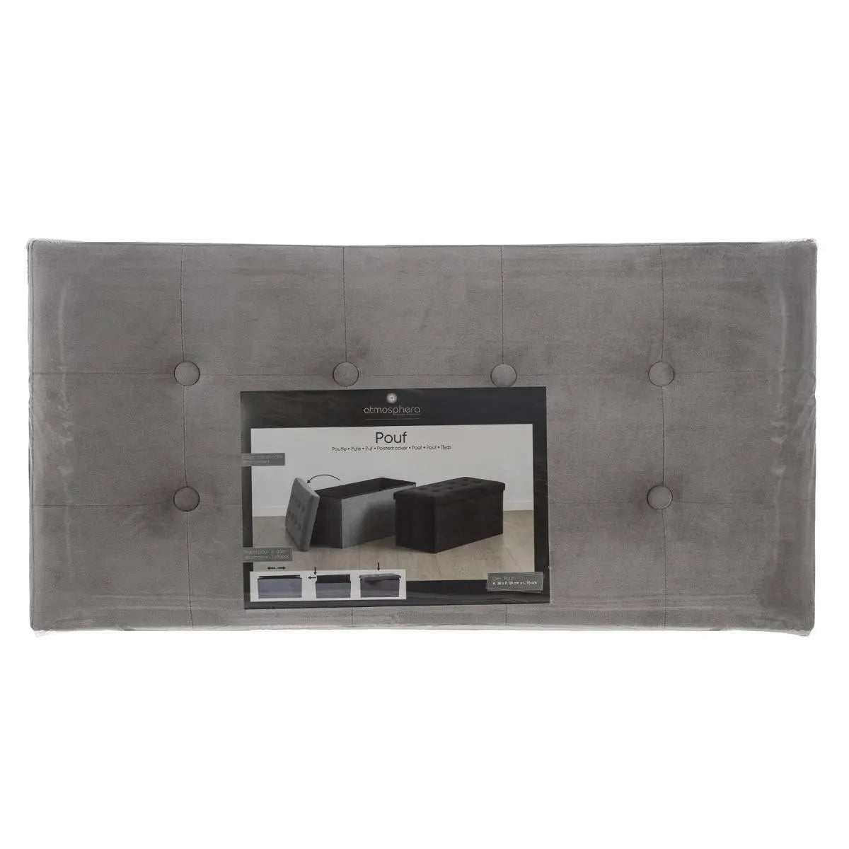 Bancă cu spațiu de depozitare Lysandre, pliabilă, 76x38x38 cm