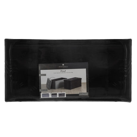 Bancă cu spațiu de depozitare Lysandre, pliabilă, 76x38x38 cm