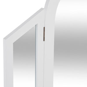 Masă de toaletă cu atmosferă de oglindă Aurell, 65 cm, Alb