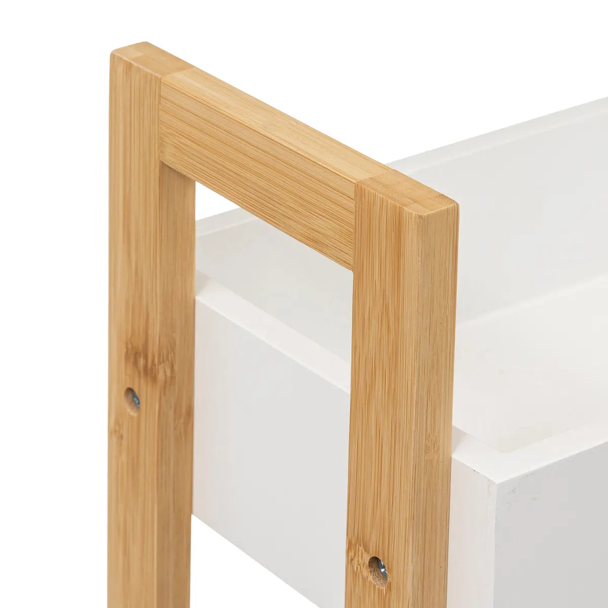 Raft 5five Natureo pe roți, alb, 3 niveluri