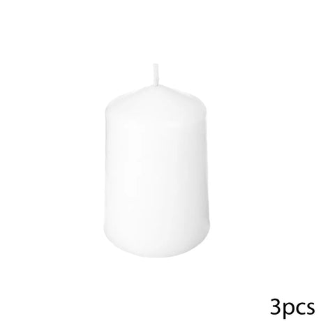 Set de lumânări neparfumate Atmosphera Many, 3 bucăți, votive, 5x7,5 cm, alb