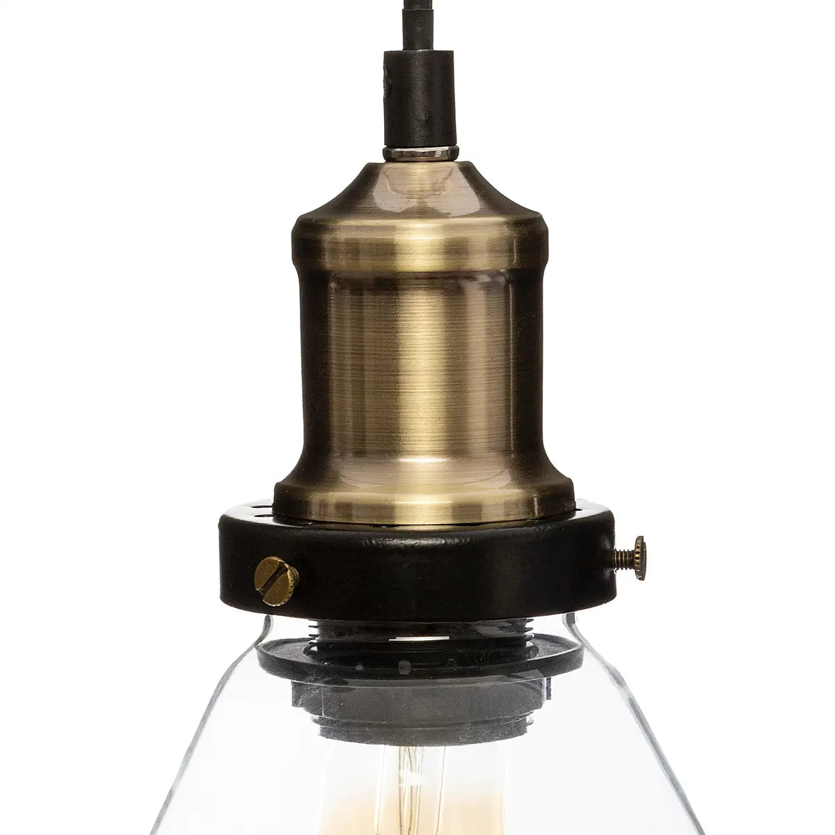 Lampă suspendată Atmosphera Alak, 18 cm, sticlă