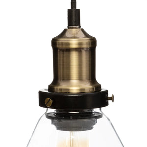 Lampă suspendată Atmosphera Alak, 18 cm, sticlă