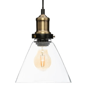 Lampă suspendată Atmosphera Alak, 18 cm, sticlă