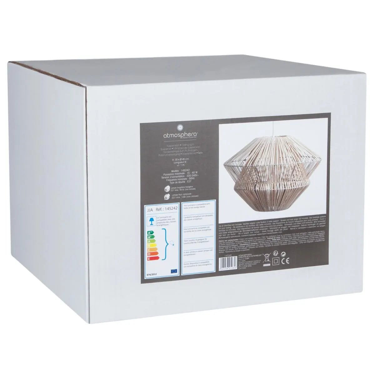 Pandantiv Atmosphere Ludza, 44 cm, Rattan