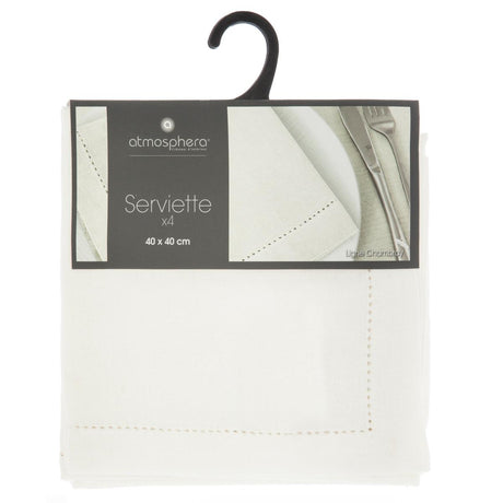Set prosoape Atmosphera Chambray, 40x40 cm, 4 buc.
