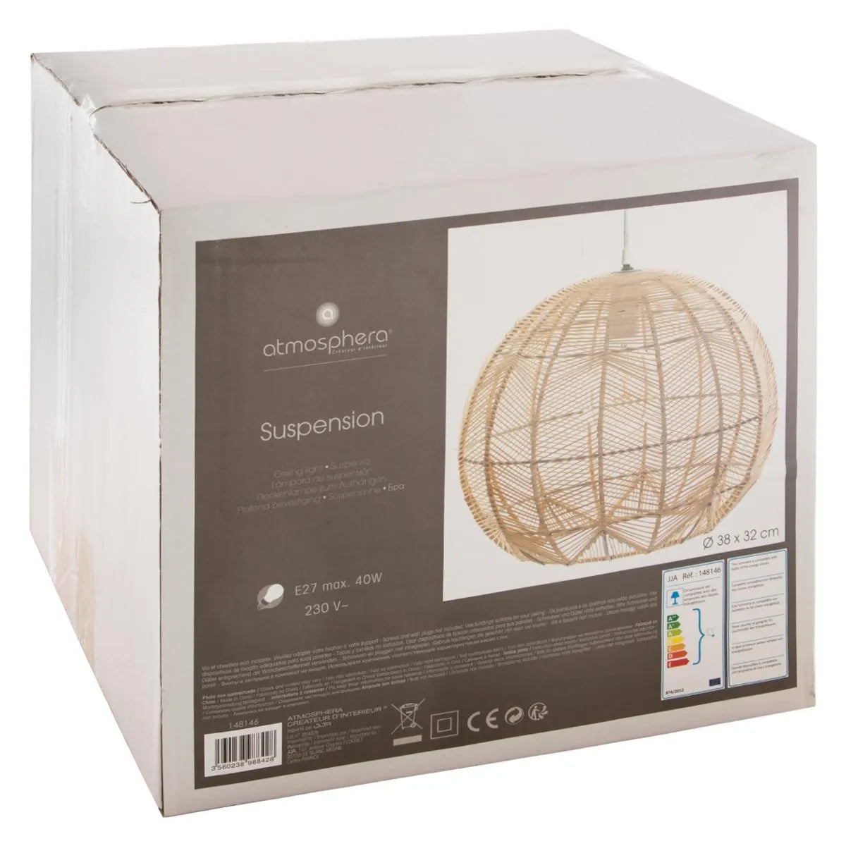 Pandantiv Atmosphere Kita, 38 cm, Rattan