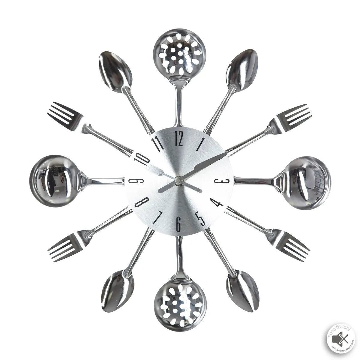 Ceas de perete Atmosphera Utensil, Ø38 cm, Metal