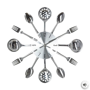 Ceas de perete Atmosphera Utensil, Ø38 cm, Metal