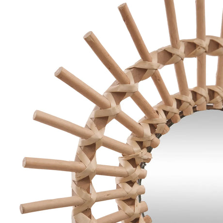 Oglindă Atmosphere Sun, ratan, 50 cm