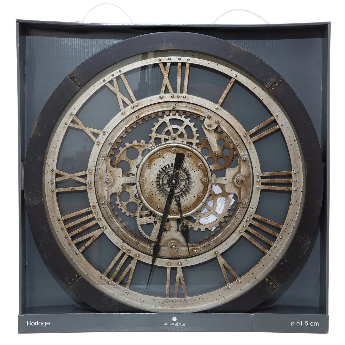 Ceas de perete Atmosphera Ivy, Mecanism, Ø61x7 cm, Plastic
