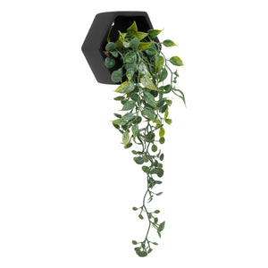 Plantă artificială Atmosphera Ayame suspendată, 14 cm