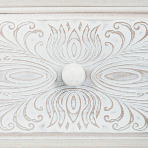 Comodă Atmosphera Hina, 3 sertare, MDF, Alb