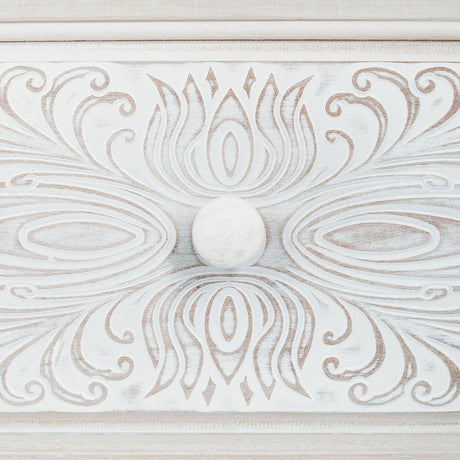Comodă Atmosphera Hina, 3 sertare, MDF, Alb