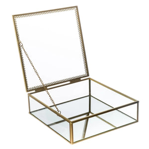 Set de cutii pentru depozitarea bijuteriilor Atmosphera Spirit, 2 buc, sticlă