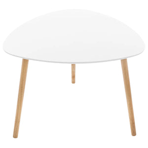 Masă de cafea Atmosphera Mileo, Albă, 3 piese, 34/47/60 cm