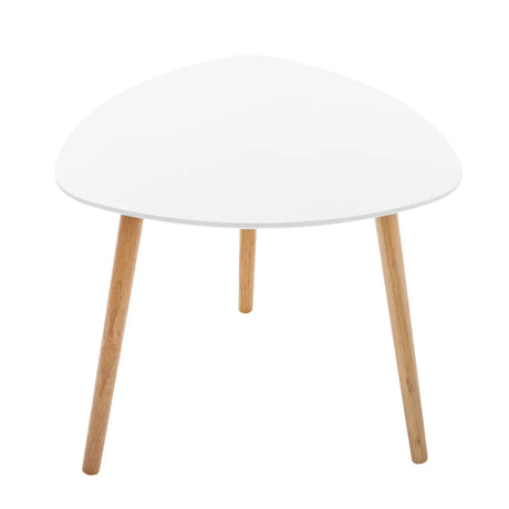 Masă de cafea Atmosphera Mileo, Albă, 3 piese, 34/47/60 cm