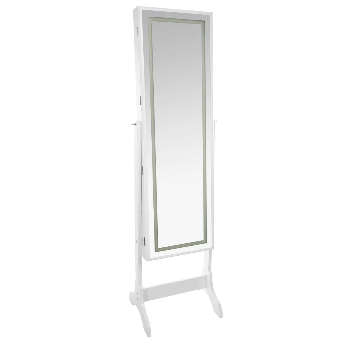 Oglindă cu spațiu de depozitare Atmosphera Bettany, 156 cm, LED, MDF