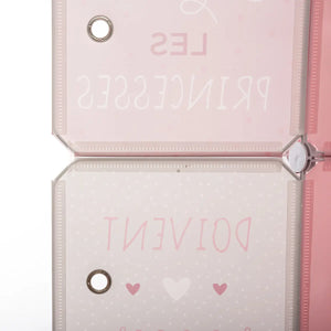 Dulap textil pentru copii Atmosphera, 139 cm, roz